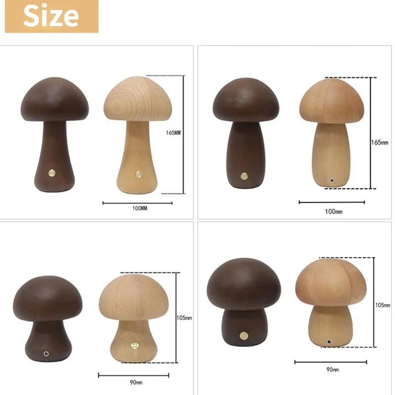 Süße Pilz Nachttischlampe