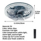 Frendorf | 3in1 Fernbedienung Lautlos Geräusch Elegant Ventilator Lampe