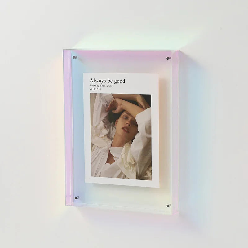 Frendorf | FrameLuxe Doppelseitiger Acrylfoto-Rahmen | Transparent & Modern | Magnetisch | Ideal für Zuhause & Büro