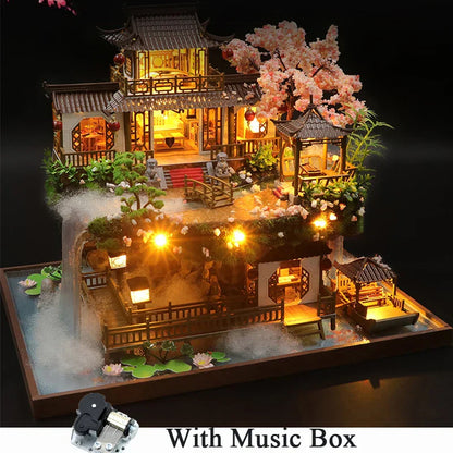 Frendorf | DIY Holz Chinesisches Antikes Casa Miniatur Gebäude Kit