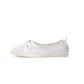 Frendorf | 100% Echtes Leder Schuhe Frauen Flach Causal Schuhe Weiches Rindsleder Weiße Flats