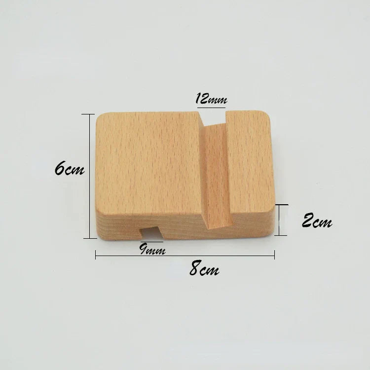 Frendorf | Universeller Tischständer aus massivem Holz für Mobiltelefone und Tablets - Wohnaccessoires