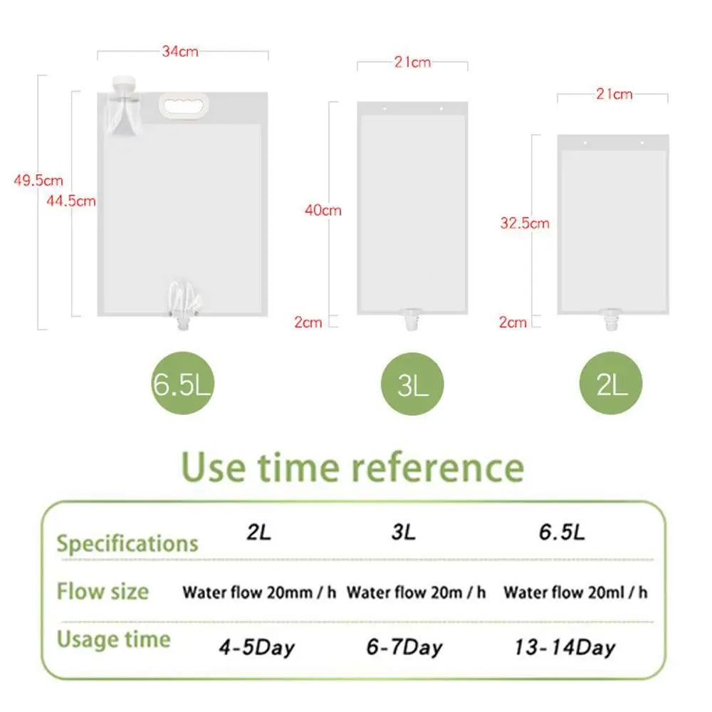Frendorf | Plantava | Bewässerungsbeutel | Automatische Tröpfchenabgabe | Platzsparend & flexibel | Für Zimmer- & Gartenpflanzen