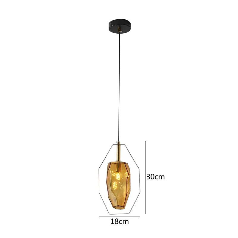 Frendorf | LumiStone Design Pendelleuchte | Moderner Stein-Look | Elegante Beleuchtung