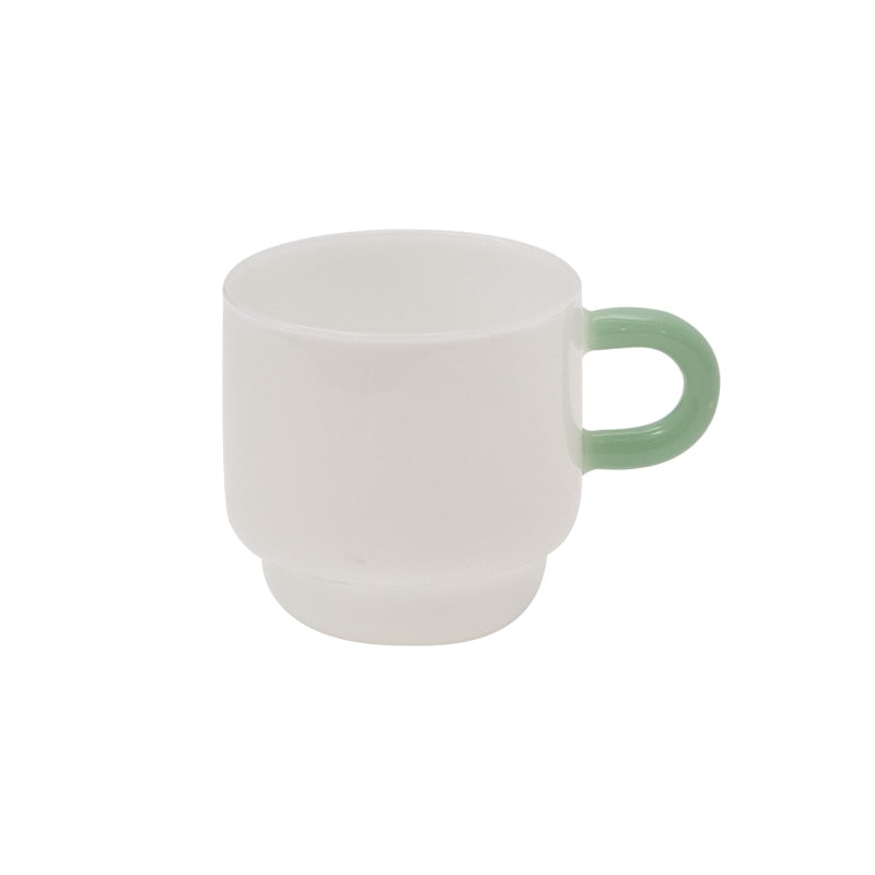 2-colored glass mug