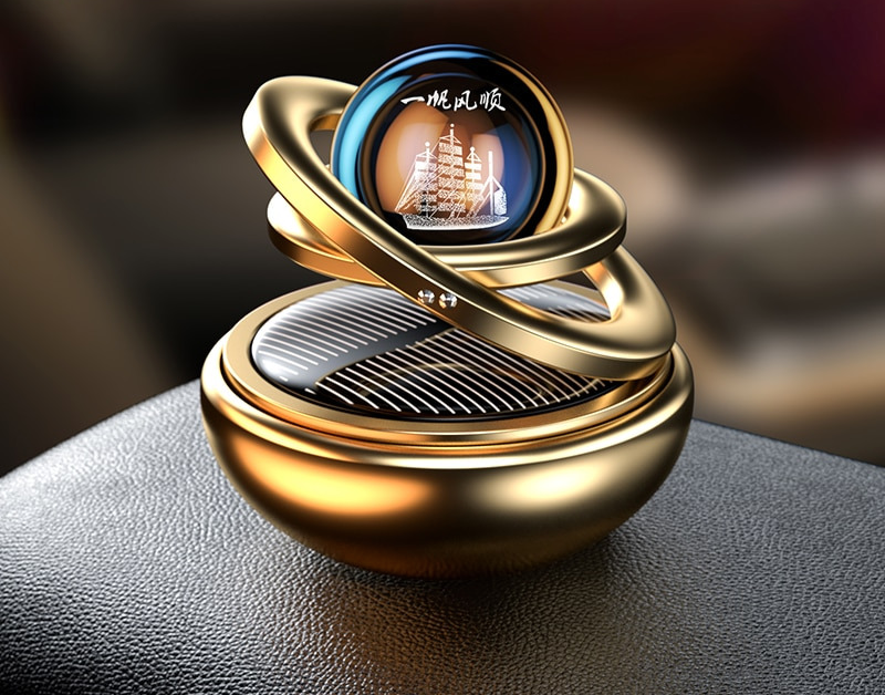 Frendorf | Becotic Solar-Auto-Lufterfrischer | Cooles Design und funktioniert mit Solarenergie