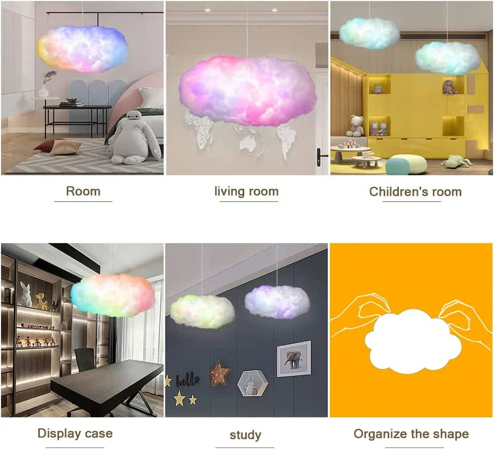 Cloudscape Glow 3D Wolken Smart Schlafzimmerlampe