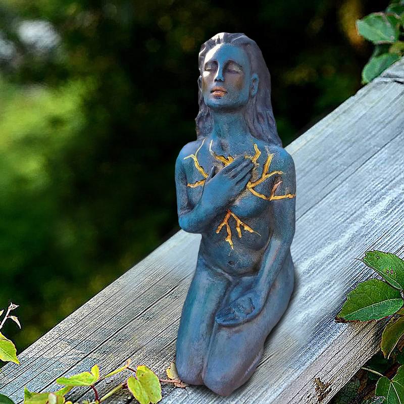 Heilende Göttin Skulptur: Harz abstrakt