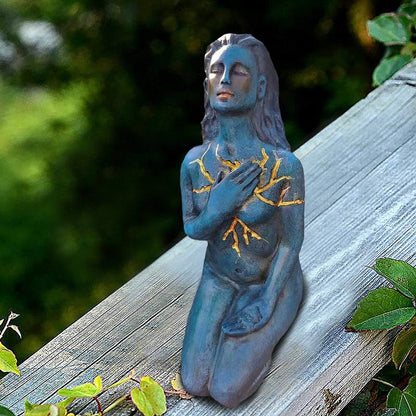 Heilende Göttin Skulptur: Harz abstrakt