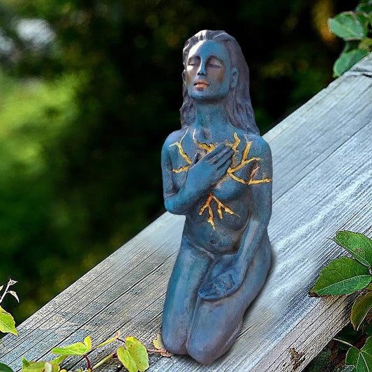 Heilende Göttin Skulptur: Harz abstrakt