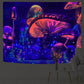 Psychedelischer Pilz Glow Wandteppich