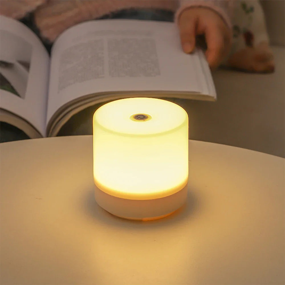 Kreative USB Nachttischlampe - Touch-Dimmung LED Nachtlicht für Schlafzimmer & Studentenwohnheim