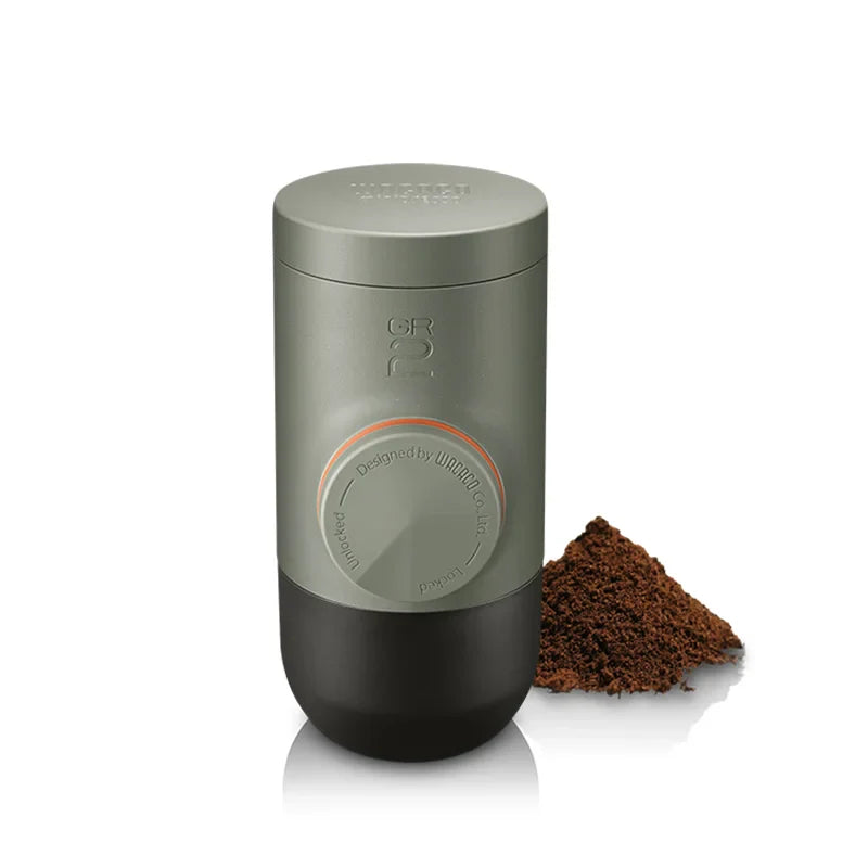 WACACO Minipresso GR2 – Tragbare Espressomaschine für den Außenbereich, kompatibel mit gemahlenem Kaffee, Reise- & Camping-Kaffeemaschine Geschenk