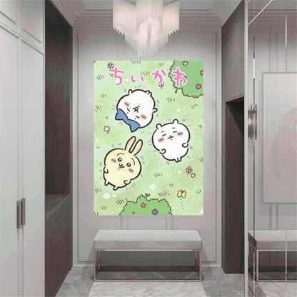 Niedliches Chiikawas Poster Home Office Studium Wand Schlafzimmer Wohnzimmer Küchen Dekoration Malerei