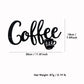 Coffee Bar Sign Metal Hanging Wall Art Plaque Black Letter Silhouette Cafe Kitchen Dining Room Decoration Bar Pub Club Poster