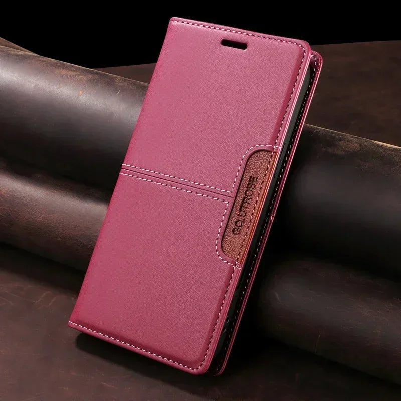 Frendorf | RFID Leder Google Pixel Magnetische Flip Cover Geldbörse Hülle