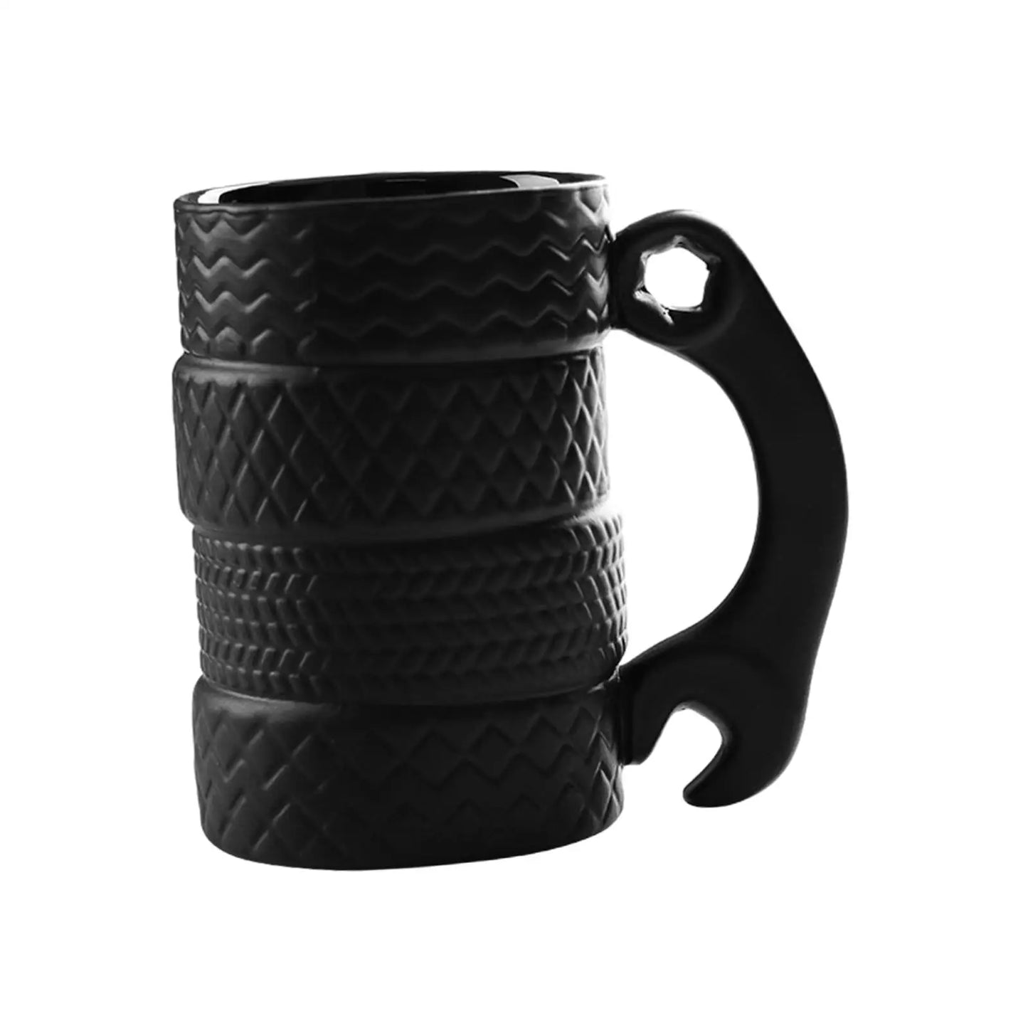 Frendorf | GearMug Radreifen-Kaffeetasse | Kreatives Trinkgeschirr | Frühstückstasse für Autoliebhaber | Einzigartiges Geschenk