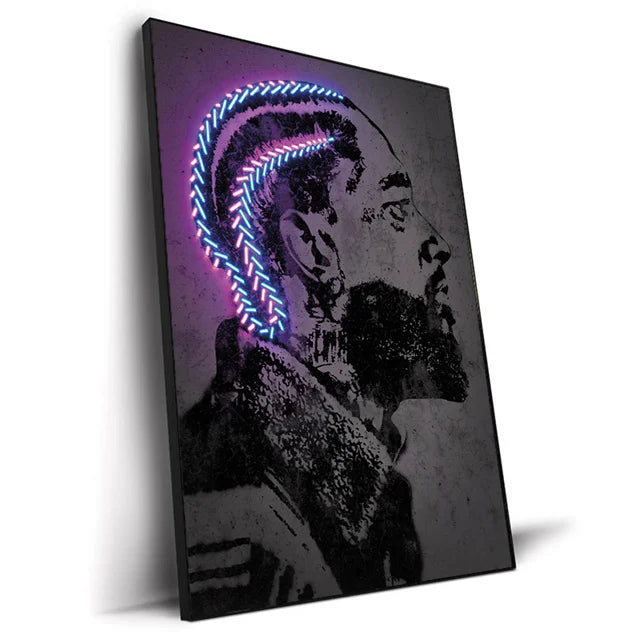Hip Hop Sänger Abstrakte Wandkunst Gemälde