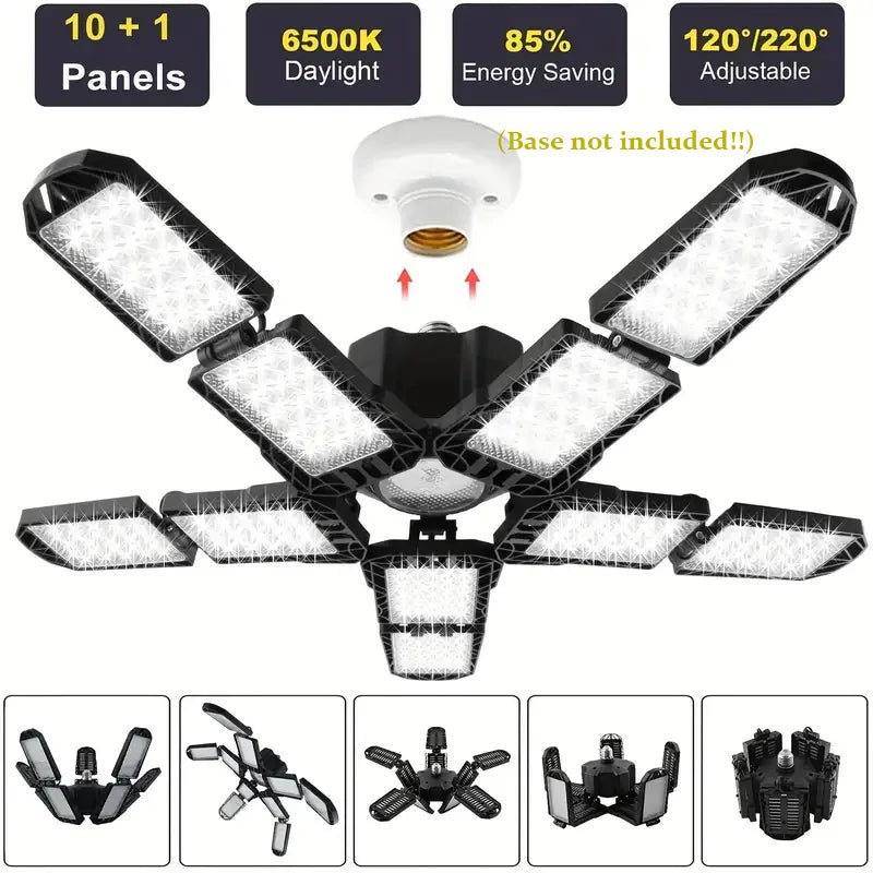 Frendorf | FlexiBeam | LED Deckenleuchte | Verstellbare Lichtpaneele | Für Werkstatt & Garage