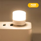 Mini-USB-Nachtlicht: LED-Lampe mit USB-Stecker und Powerbank-Aufladung zum Lesen und Augenschutz
