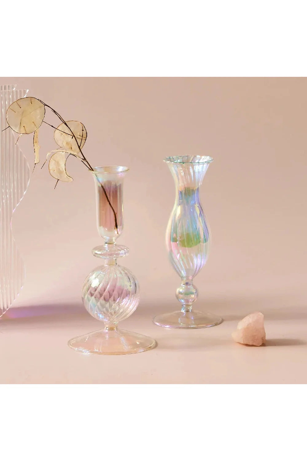 Regenbogen Glas Kerzenhalter