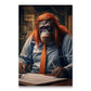 1Stk Wandkunst Leinwandmalerei Tierheimdekoration Wohnzimmer Innendekoration Arzt Poster Schlafzimmer Anwalt Orang-Utan Dekoration