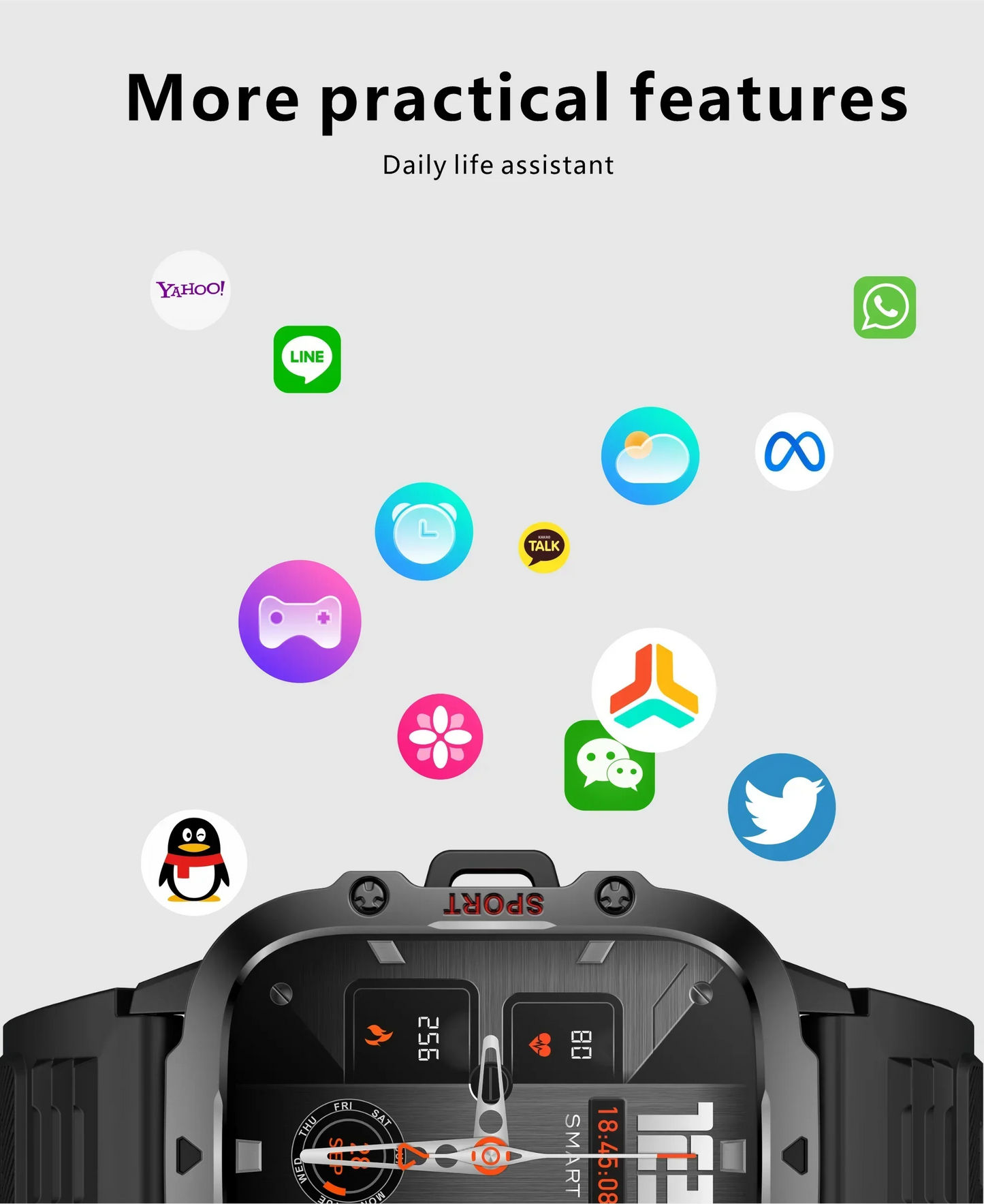 Die ultimative Smartwatch für aktive Lebensstile – mit GPS, Gesundheits- und Fitness-Tracking