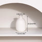 Minimalistische Keramik Blumenvase