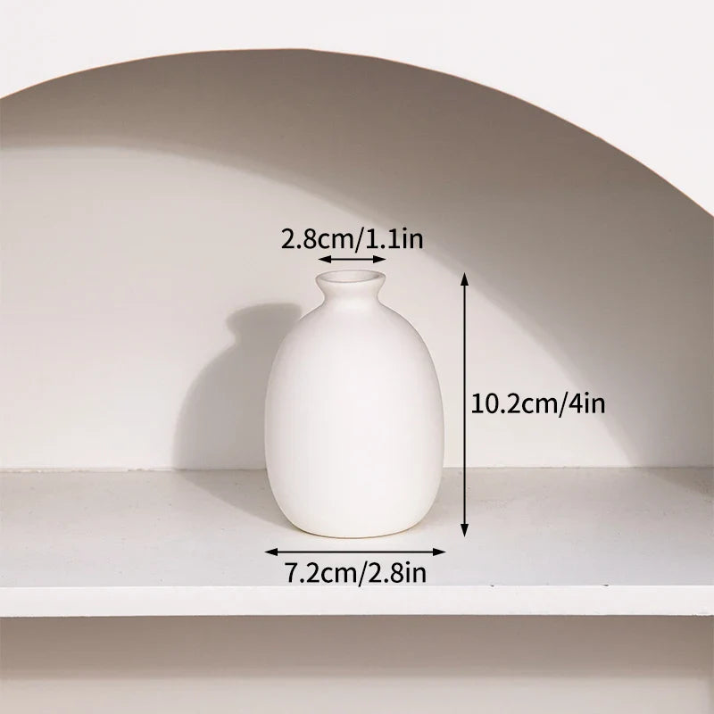 Minimalistische Keramik Blumenvase
