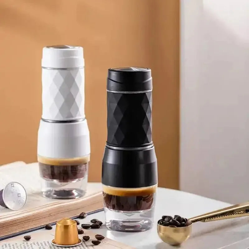 Handdruck Manuelle Mini Espresso Kapsel Kaffeemaschine Tasse Tragbare Espresso Mini Kaffeemaschine Für Reisen