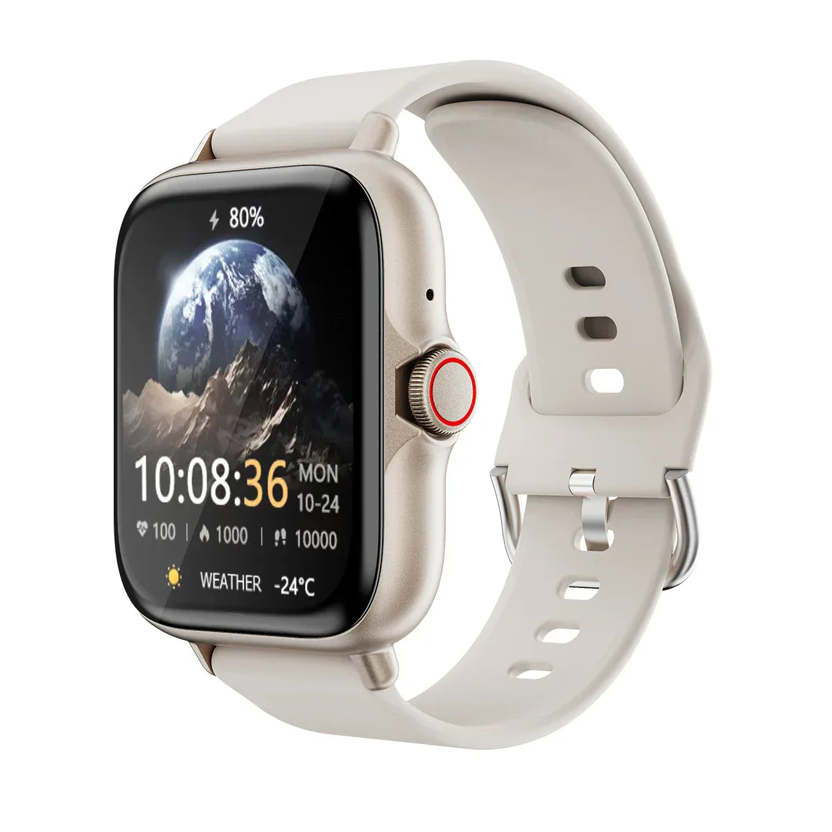1,83" Wasserdichte Smartwatch – Anruf- & Nachrichtenbenachrichtigung, Schlafmonitor & Sport-Pedometer