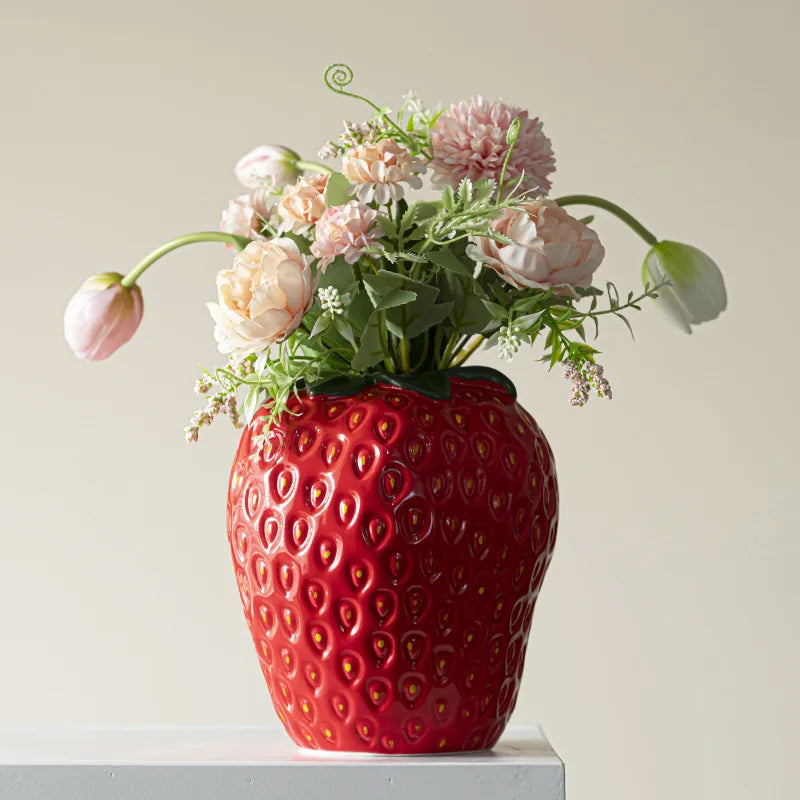 Erdbeer Vase