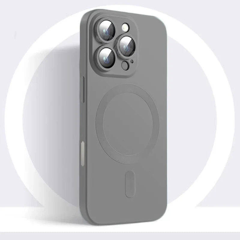 Frendorf | Luxuriöse matte schwarze MagSafe iPhone-Hülle