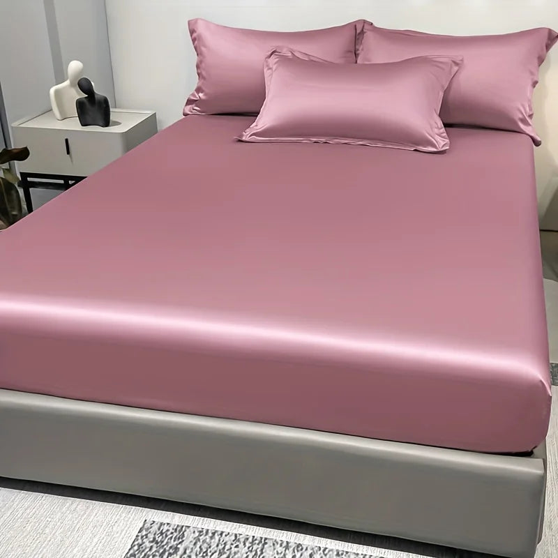 Frendorf | SatinDreams Luxus Spannbettlaken | Seidiges Satin-Bettlaken | Atmungsaktiv & Kühlend | Knitterfrei | Pflegeleicht