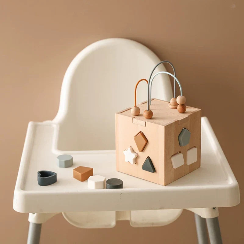 Frendorf | Bildungs-Holzspieluhr – Für Lernen und Spielspaß