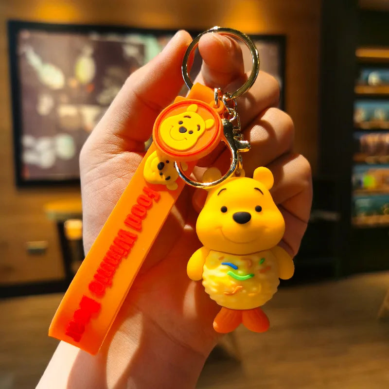 Anime Disney Schlüsselanhänger - Süßer Mickey Mouse, Minnie, Lilo und Stitch Cartoon Schlüsselring, Ornament und Autoanhänger, Perfekte Geschenke für Kinder