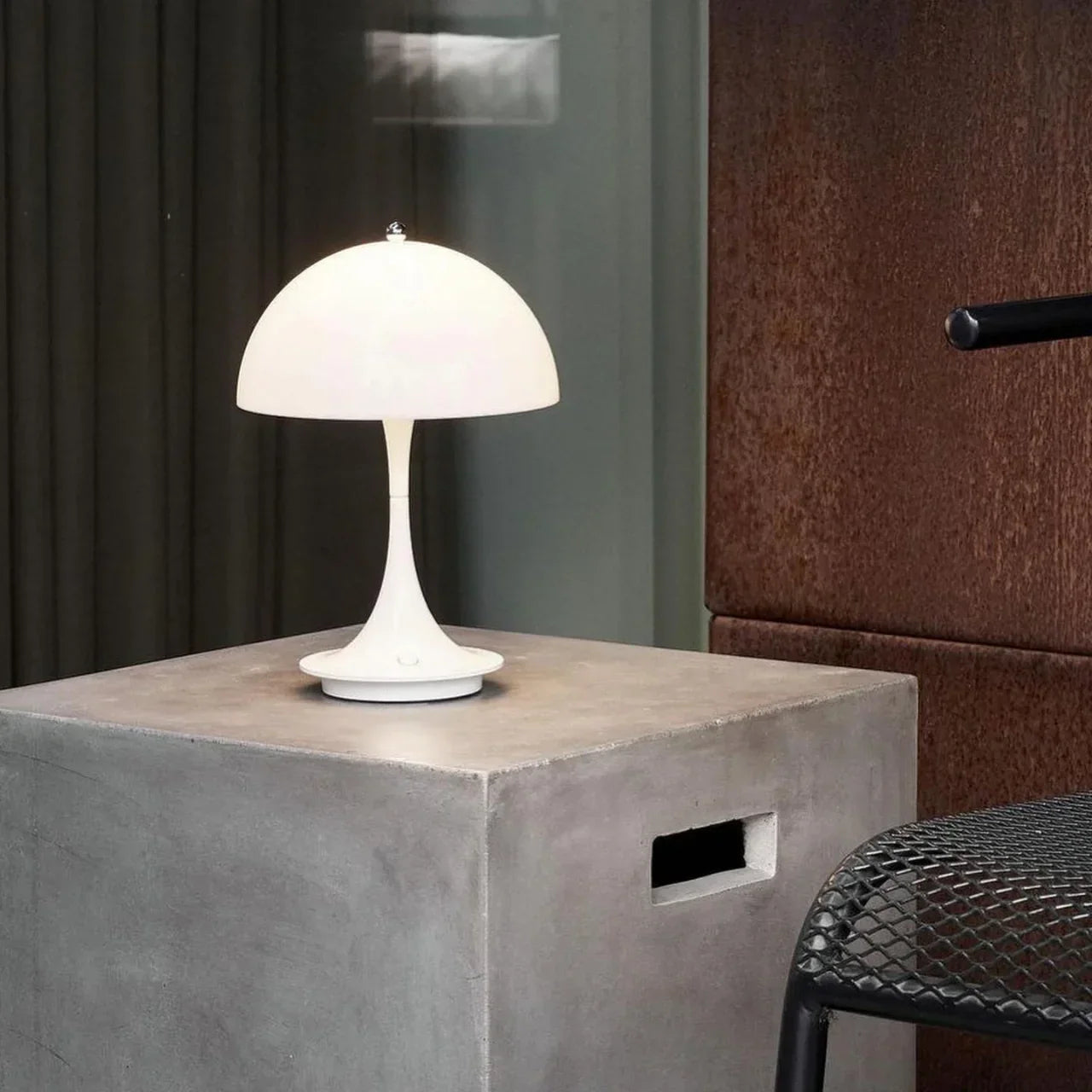 Frendorf | Pilz 3-Farben-Dimmbares Aufladbares LED-Tischlampen