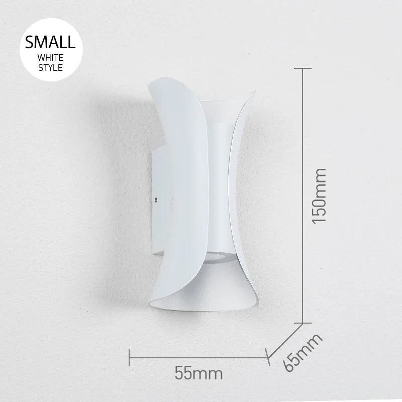 Frendorf | Moderne LED Wandleuchte – 6W/10W wasserdichte Außen- und Innenwandleuchte für Garten, Veranda, Badezimmer und Flur (IP65, Warm-/Neutral-/Kühlweiß, nordisches Design)