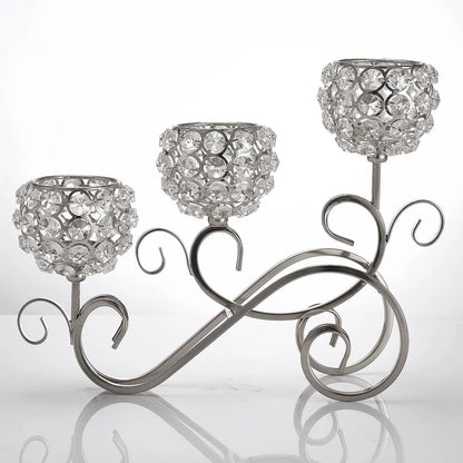 Kristall Kerzenhalter 3 Arme Kerzenständer Jubiläum Candelabra Kerzenständer Hochzeitsfeier Tisch Dekoration Candelabra