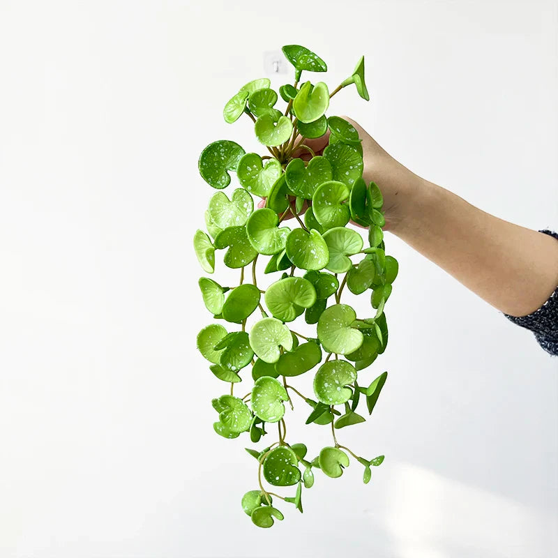 Frendorf | Künstliches Kupfermünzgras – Mini-Kunstpflanzenstrauß für Wohn-, Büro- und Gartendekoration