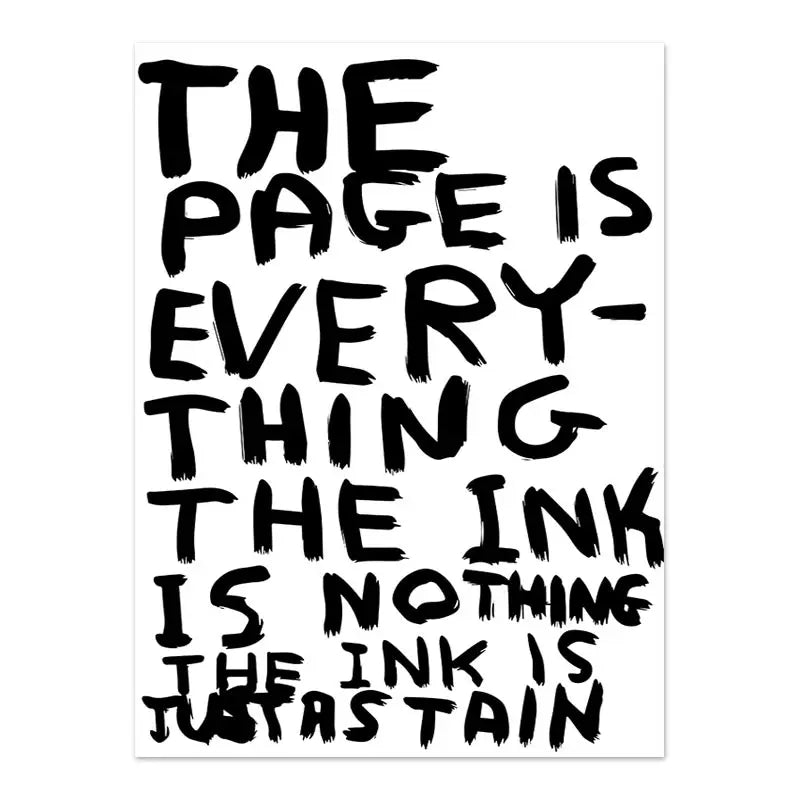 David Shrigley Rabbit Cat Wine Biscuit Train Wall Art Abstract Prints Canvas Painting Nordic Poster Pictures Living Room Decor
