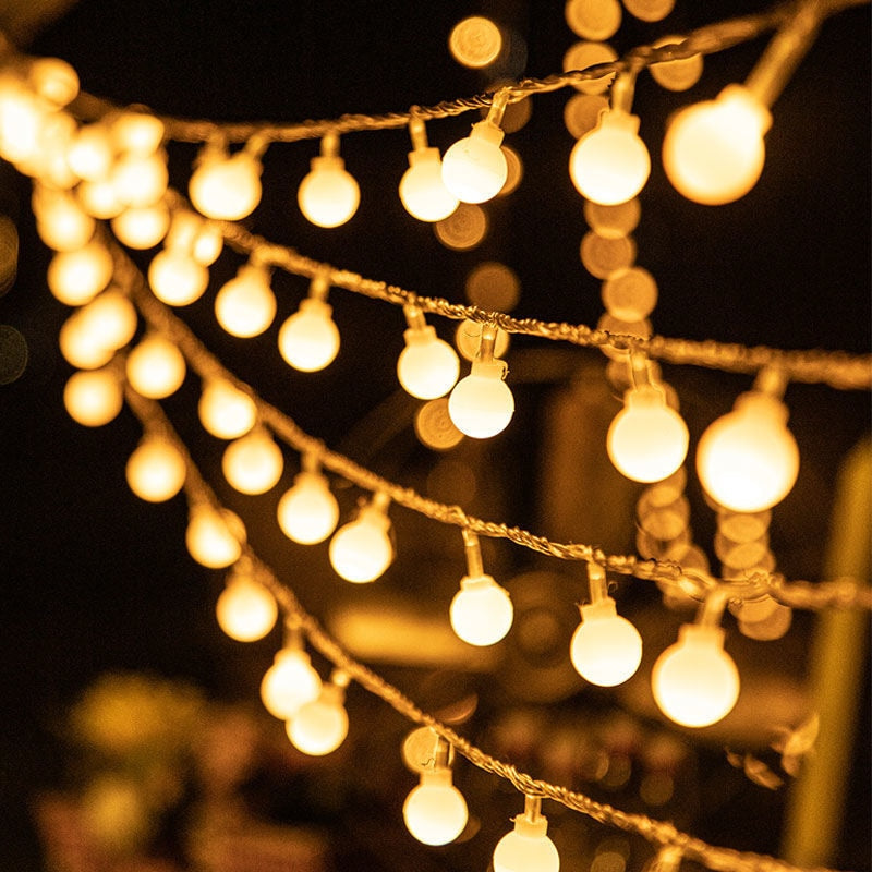 LED Lichterkette Feenblasen Ball Licht Festlich Licht