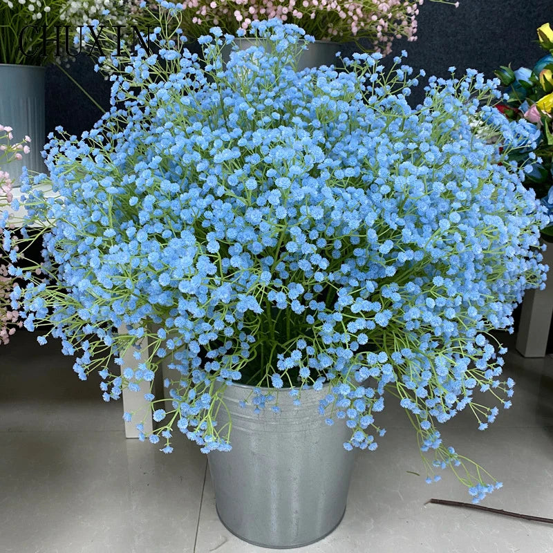 Frendorf | 108 Köpfe Künstlicher Baby-Atem Gypsophila Blume – Künstlicher Blumenast für Hochzeit, Party, Heimdekoration und Fotografie-Requisiten