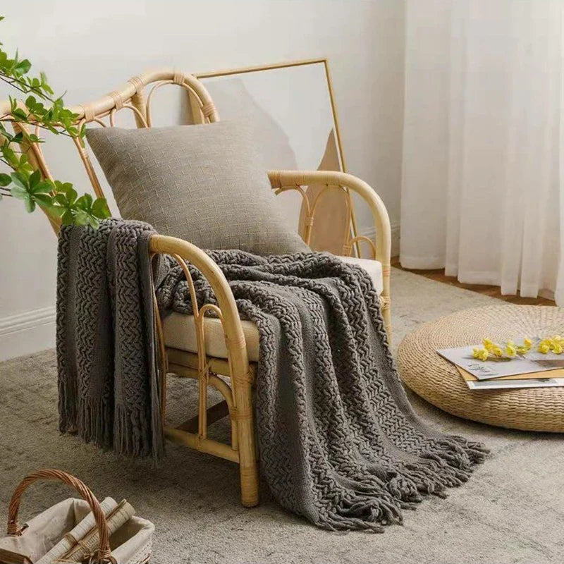 Sofa Wurfdecke mit Quasten Nap