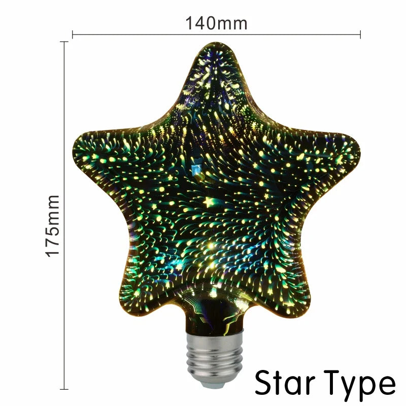 3D LED Feuerwerksbirne