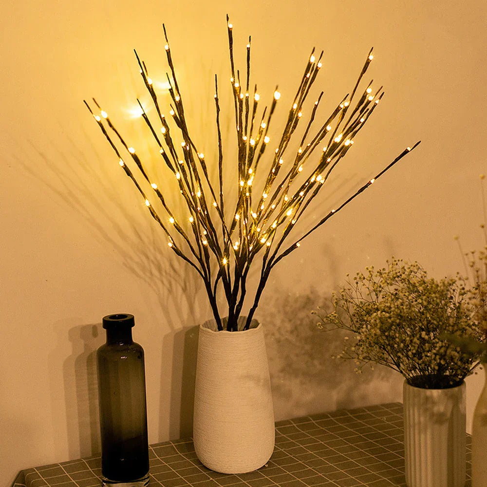 Frendorf | GlowTree LED Zweiglicht | Stimmungsvolles Dekolicht | Flexibel & Kabellos | Natürliche Deko für Zuhause