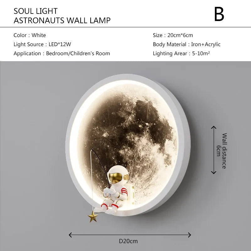 Frendorf | Astronaut Auf Dem Mond Wandlicht