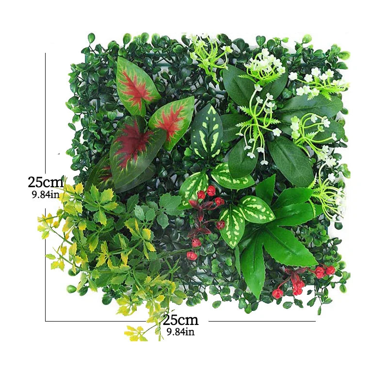 Frendorf | 25x25cm Kunstrasenpaneel – Üppiger grüner Rasen Hintergrund für Hochzeit, Hotel, Garten & Wohnkultur
