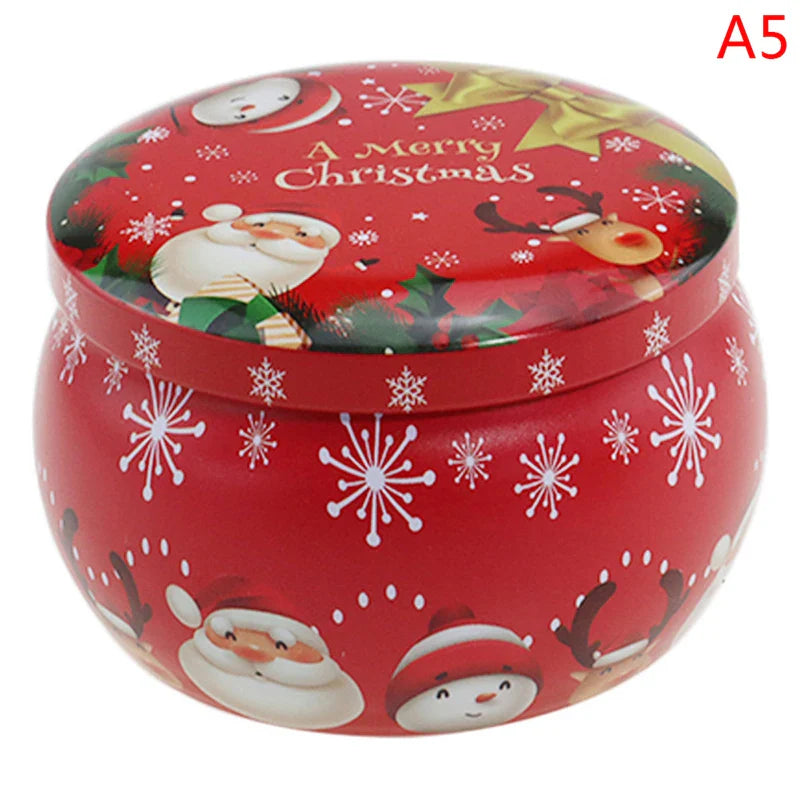 Tragbare Weihnachtsduft Sojawachskerze Dose Geschenkbox