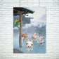 Cartoon Inoue toro Süßer Poster Wandbilder Für Wohnzimmer Herbst Dekor Klein